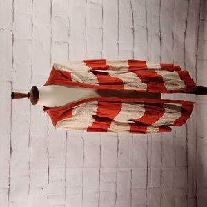 Anthropologie Yellowbird Striped Sweater Cardigan